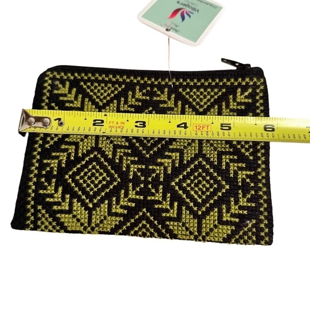 Tatreez Handmade Crossbody & Wallet Pouch Embroidered Cross Stitched Palestinian